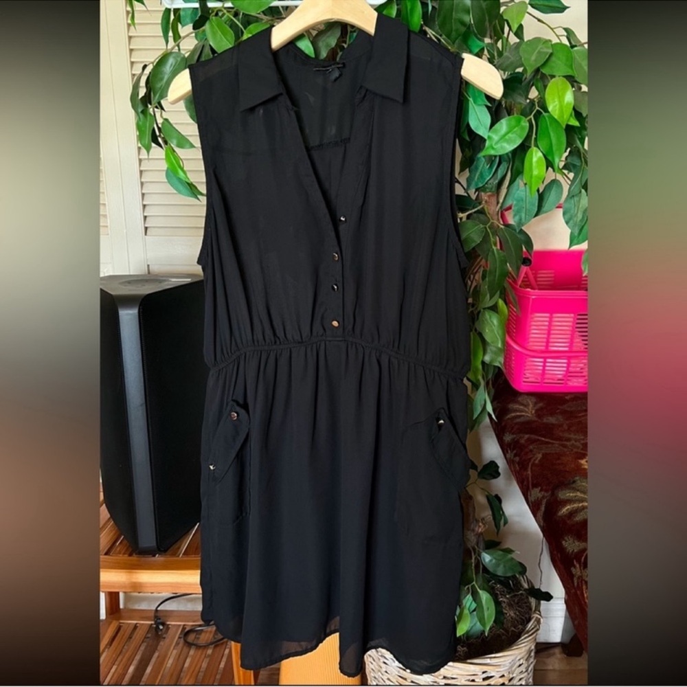 Zenobia Black Sleeveless Dress